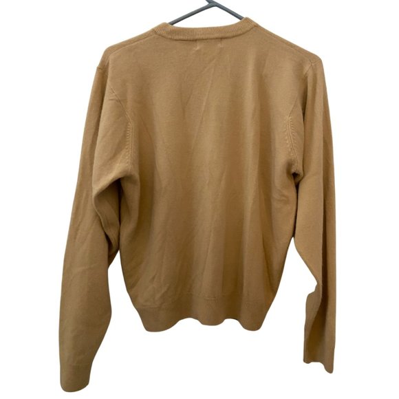 Kerri N Kelsey beige golden buttons knit cardigan size Medium - Picture 4 of 5